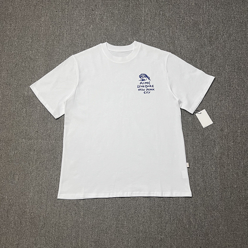 Aime Leon Dore美式复古女神印花短袖欧美潮牌宽松T恤休闲半袖男