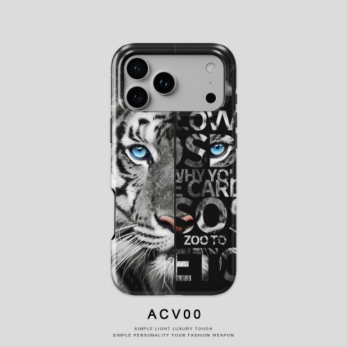Acvoo原创老虎创意iiPhone17Promax保护16适用于苹果15手机壳14防摔壳13不褪色12环保11可水洗Air全包