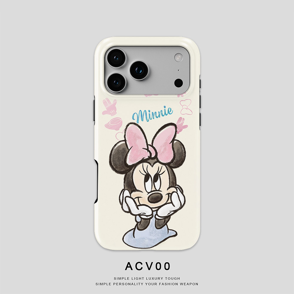 Acvoo卡通可爱情侣iPhone17保护16适用于苹果15手机壳14防摔壳13不褪色12环保可水洗Air全包