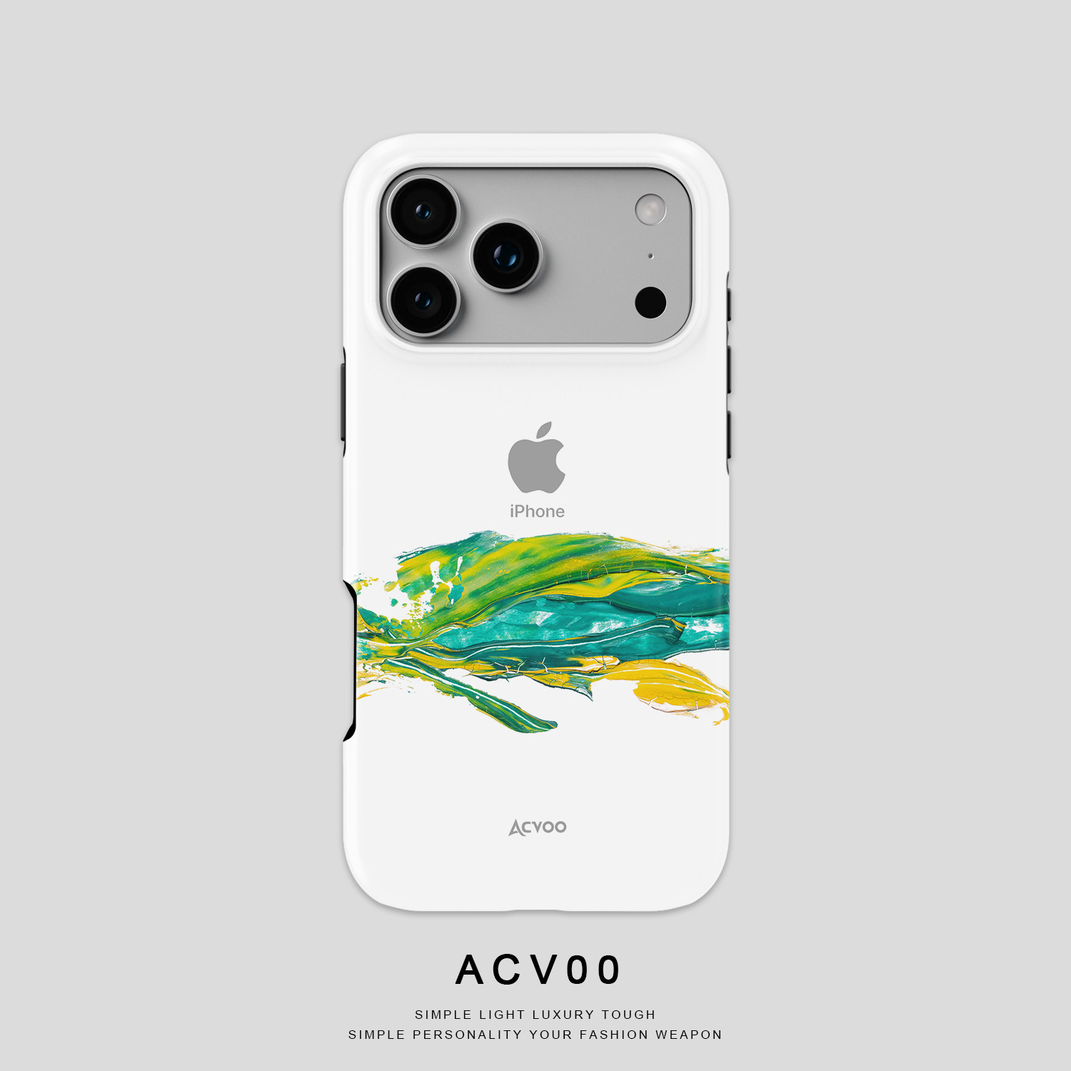Acvoo油画油漆笔刷艺术个性iPhone17Promax保护15适用于苹果14手机壳13防摔壳12不褪色环保可水洗plus全包