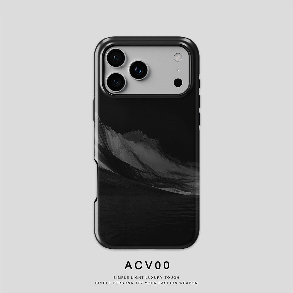 Acvoo寂影山川山景艺术极简iPhone17Promax保护16适用于苹果15手机壳14防摔壳13不褪色12可水洗全包