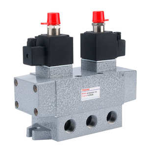 6810三位气动滑阀2025换向阀老五通15阀 双电控电磁阀K35D2H