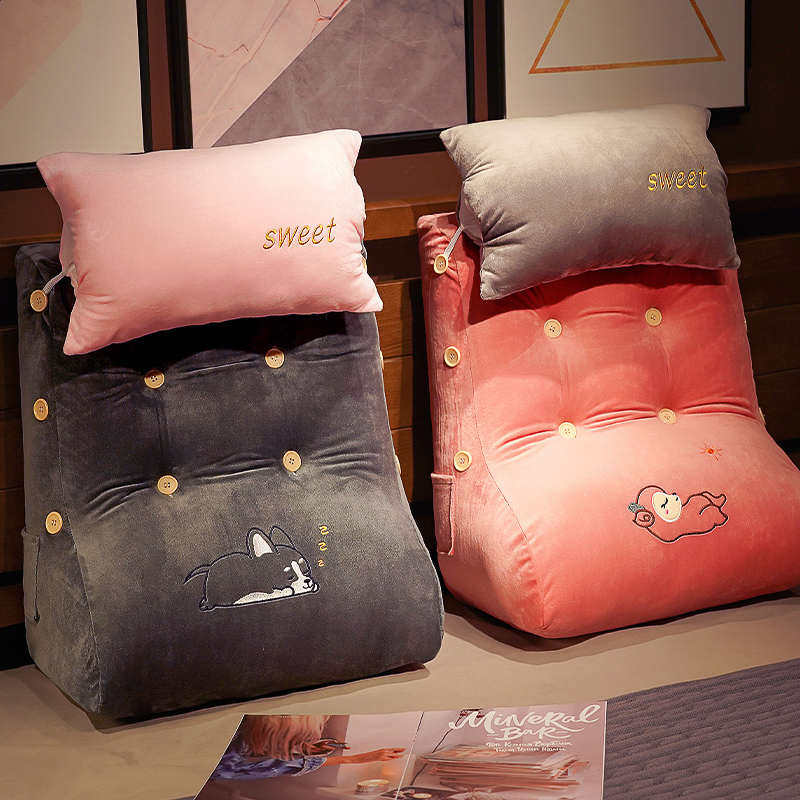 床头软包大靠背靠垫可拆洗枕头沙发榻榻米卧室床上抱枕三角腰靠枕,居家布艺,床头靠垫,淘宝优惠券,粉丝福利购,淘宝优惠卷