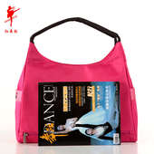红舞鞋 女刺绣舞人舞蹈收纳包大拉丁瑜伽包健身挎包广场舞拎包 时尚