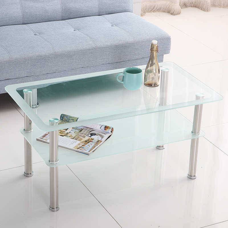 长方形钢化玻璃茶几小户型省空间现代简约客厅小桌子简易茶台创意