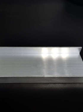 铝合金U型槽70*19*3内宽64mm凹槽导轨铝槽u型槽玻璃包边 氧化银白