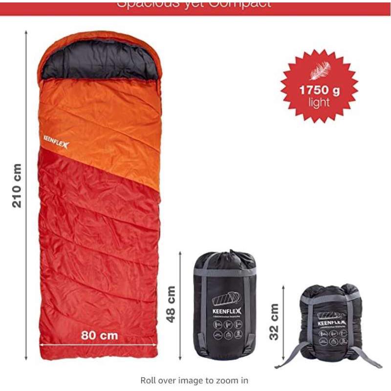 1.7公斤睡袋成人冬季加厚保暖防寒隔脏旅行露营办公室午休防踢