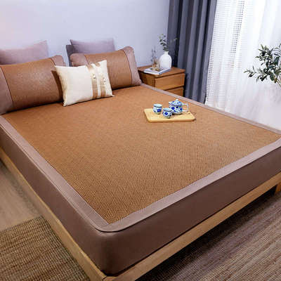 床笠款冰丝藤席定做订制防滑床罩古藤凉席空调席120x190x135x180