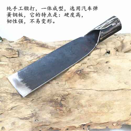 锻打花锹种花种树挖大树弹簧钢锻打钢锹头带柄铁铲子配柄铁锹包邮