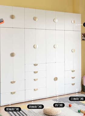 信工全屋钢制儿童衣柜50cm卧室家用宝宝小衣橱简约抽屉金属收纳柜