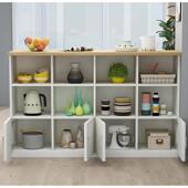 吧台桌 厨房小实木靠墙多功能 开放式 家用 现代简约客餐厅隔断柜