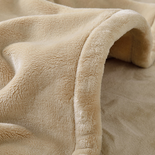 纯色法兰绒毛毯冬季珊瑚绒毯子加厚保暖床单小毯子单双人沙发盖毯