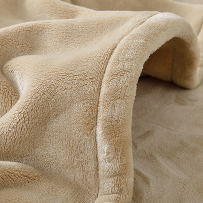 纯色法兰绒毛毯冬季珊瑚绒毯子加厚保暖床单小毯子单双人沙发盖毯