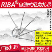 厂标塑料白色整理线缆尼龙扎带8x250宽5mm长250mm约250条非标 包邮