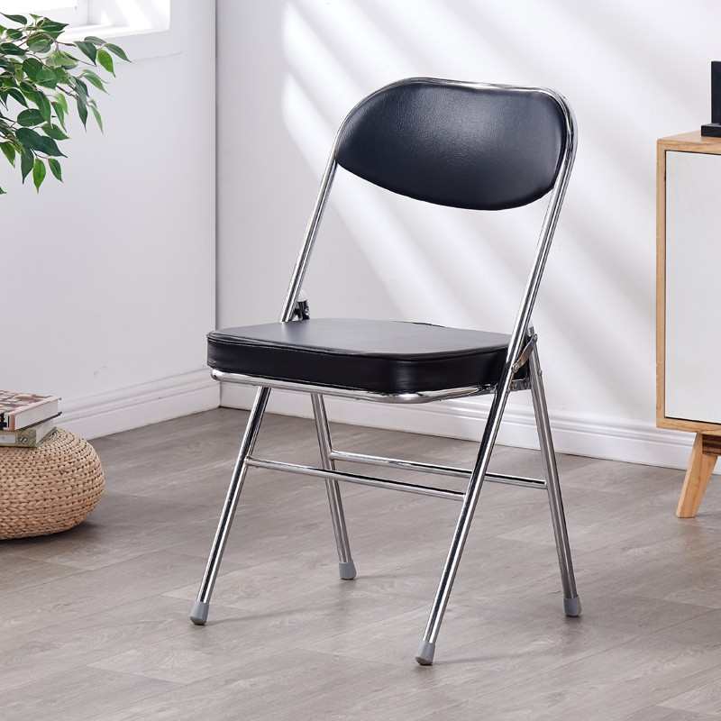 折叠椅加厚加固墨绿色红色黑色结实耐用怀旧复古情怀餐厅店办公新