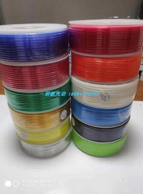 8*5MM100米TPU管软管耐压绿透//黑蓝/乳白聚氨酯透明黄色/蓝红///