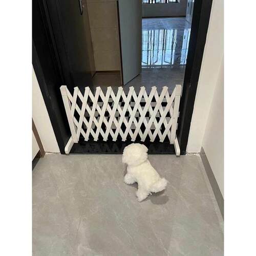 宠物围栏狗笼隔断拦狗栅栏阳台隔离门可伸缩栅栏门挡狗挡猫兔护栏