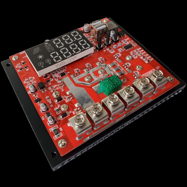 太阳能控制器60A 12V24V自动识别 多种参数可调USB手机充电