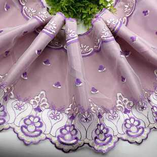 加宽30厘米双层带衬布沙发垫装 饰蕾丝花边床边桌裙边窗帘底边加长