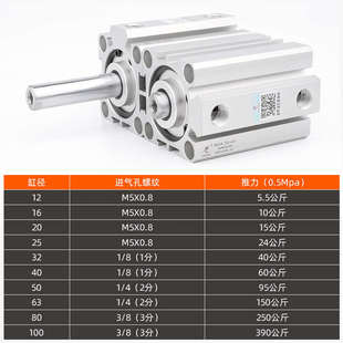 星辰气动薄型气缸SDA32-15*SDAS40-20*12-5*16-10*63-25-50-80-30