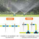 菜地洒水喷头自动洒水神器可调节水花农用绿化草坪园林喷水头