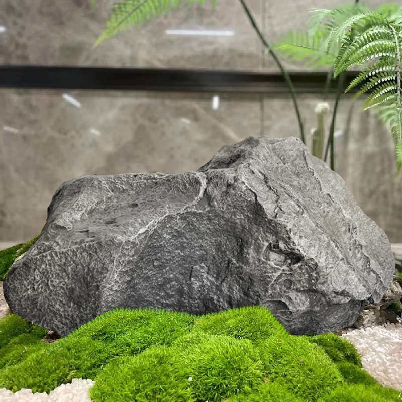 仿真石头景观室内软装拍摄假山石头道具布景园林绿植造景装饰摆件