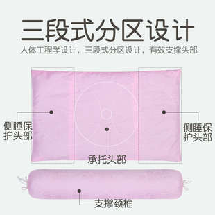 颈椎专用组合枕头蚕沙艾叶护颈椎枕舒缓承托长条圆柱家用睡眠