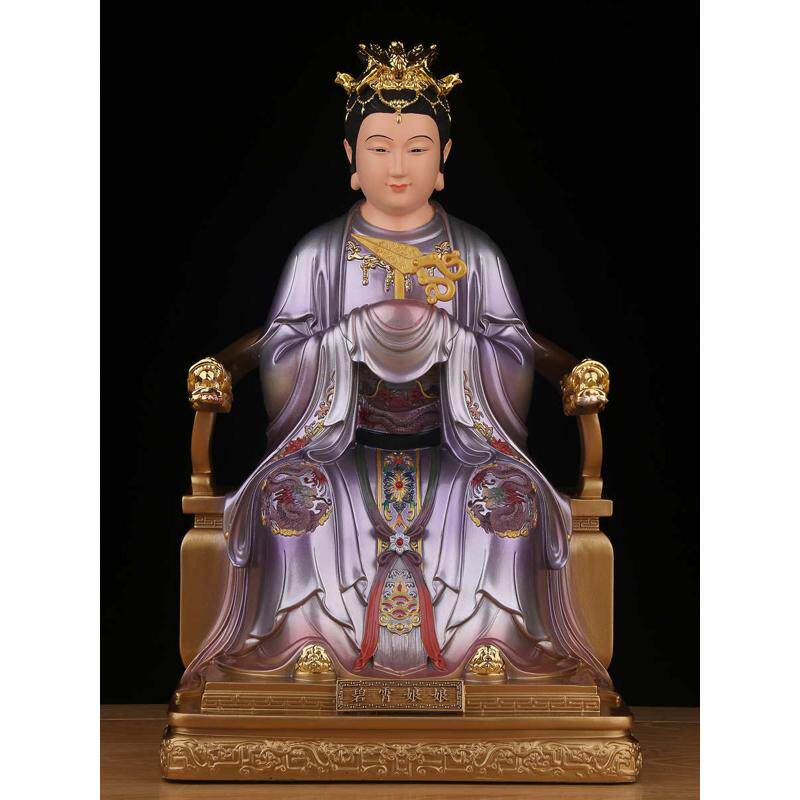 宵三神像宵仙姑娘娘供奉云霄碧霄娘娘琼佛像摆佛堂居家用三树脂