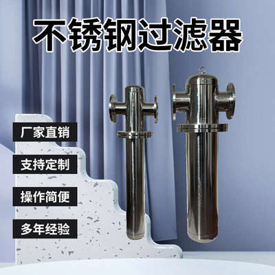 法兰不锈钢304压缩空气过滤器精密过滤CTAH级用空压机空气过滤