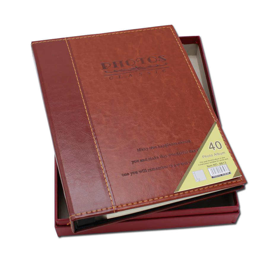 高档 皮面相册 3/4/5/6/7/8/A5/9/10寸/A4通用粘贴覆膜DIY式影