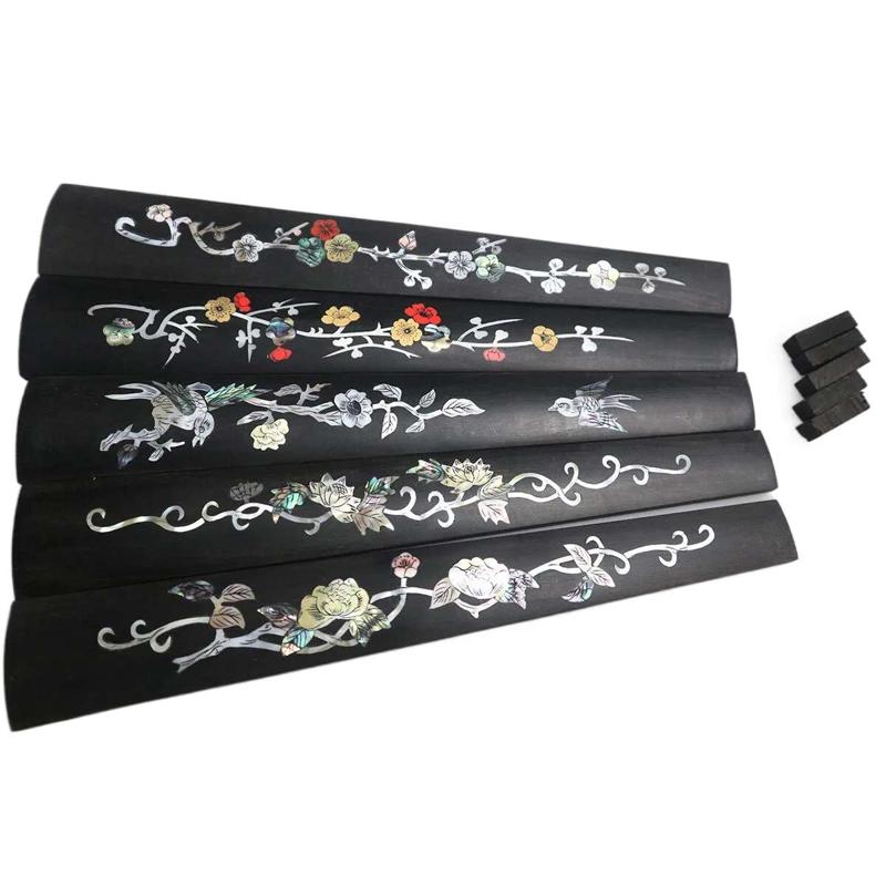 畅想乐器 4/4小提琴雕花配件，指板乌木手工雕刻，包邮