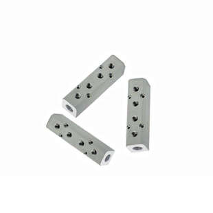 多孔位气排水排汇流板直通分气块气路液体多管路气路分流排分配