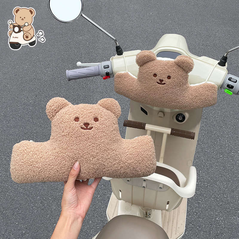 电动摩托车前置儿童防撞垫电瓶车婴儿宝宝防撞头卡通防碰包保护