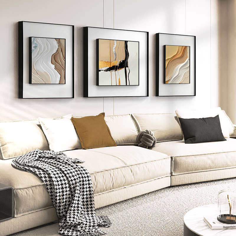 像是天空现代简约抽象色彩大气客厅画壁画背景墙沙发挂画装饰画