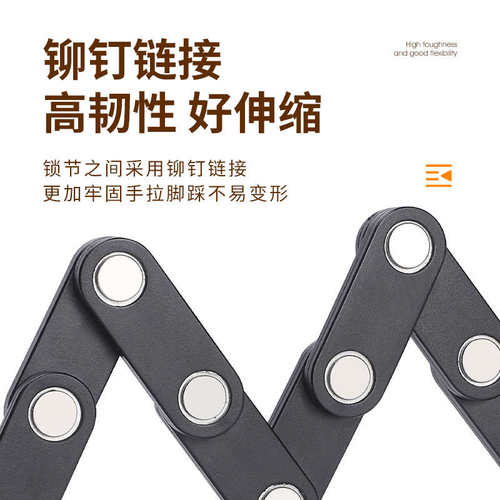 西骑者自行车锁防盗折叠锁电动车摩托车单车链条锁便携关节锁配件