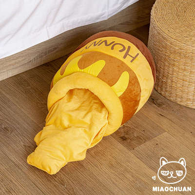 『喵川铺子』蜜罐猫窝冬季保暖全封闭式猫咪睡袋御寒猫屋猫房子