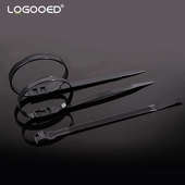 双扣扎带双头双孔强力自锁反齿黑色反扣尼龙塑料卡扣理线带束线带