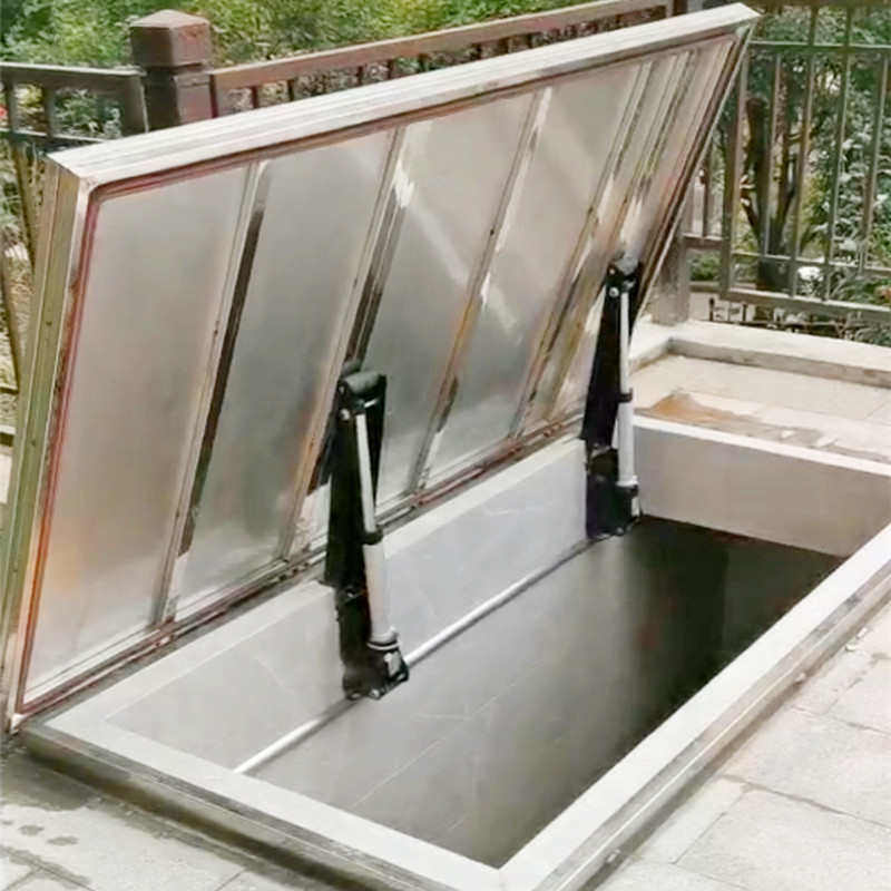 地下室电动上翻盖自动隐藏门楼梯门隐形储藏室密室暗门盖板地窖门