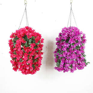 仿真植物吊兰盆栽塑料假花藤蔓假树叶绿萝吊顶户外电线杆垂吊装 饰