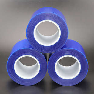 蓝色保护膜断桥铝门窗铝板不锈钢五金塑胶贴膜无胶自粘耐高温胶带