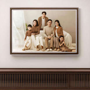 定制全家福大相框挂墙婚纱照相片照片冲洗打印做成放大客厅背景墙