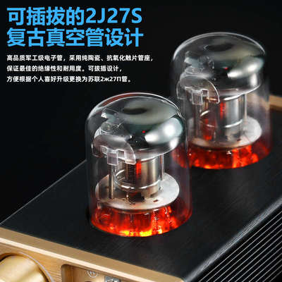 E6 HIFI直热型电子管胆前级 音频前置放大器桌面发烧胆机功放提升