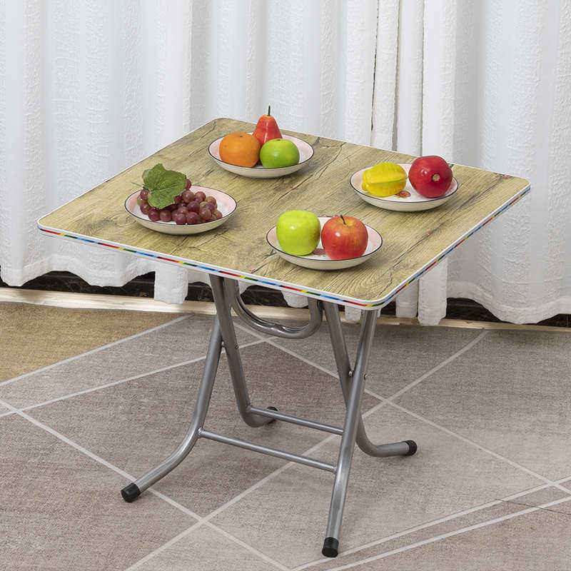 户外折叠小桌正方形正方形简易饭桌折叠吃饭小桌家用吃桌可折叠