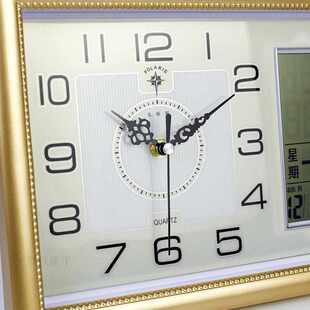 钟摆件客厅静音座钟台钟桌面卧室创意个性台式时钟家用电子小钟表