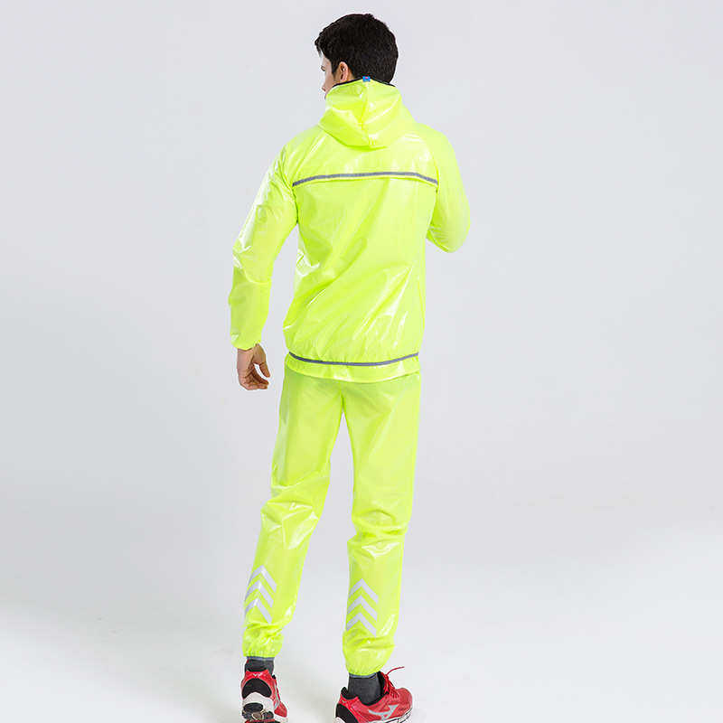 骑行雨衣雨裤套装摩托山地自行车跑步训练雨衣分体防水雨披男女