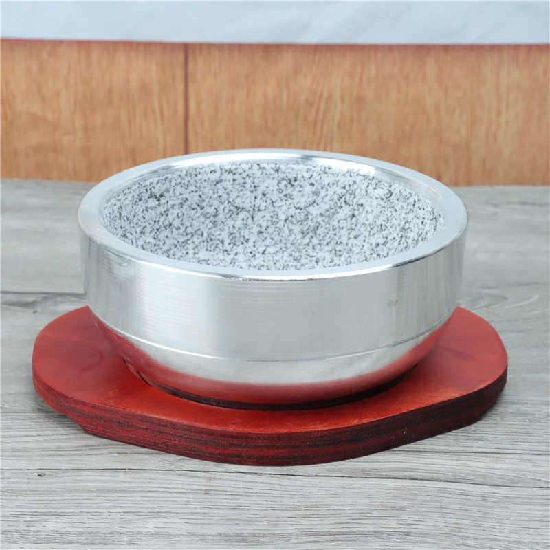 包铝石锅碗韩式拌饭石锅鱼煲仔饭砂锅石碗明火抗裂汤煲商用专用碗