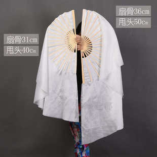 盛世鸿姿舞蹈扇纯白真丝跳舞扇梁祝舞蹈扇子梦与鸟飞雪中梅表演扇