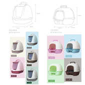 猫砂盆全封闭式 猫厕所除臭大号防外溅猫沙拉屎盆猫咪用品自动防臭