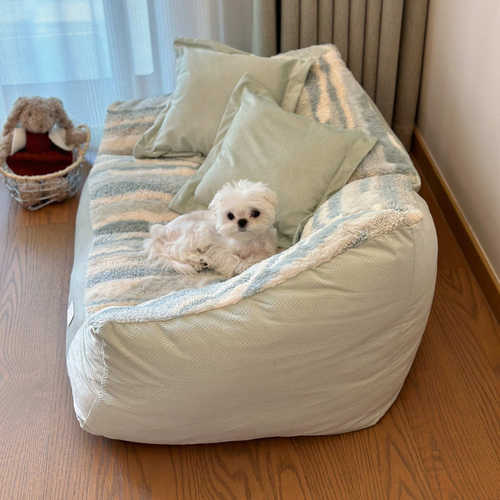 慵懒宠物沙发懒狗大号狗窝送枕头全可拆洗秋冬加绒加厚狗床毛绒垫
