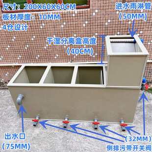 加厚上滤鱼缸鱼池水循环系统大型锦鲤侧滤干湿分离上置过滤PP塑料
